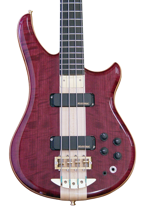 Essence bass in Flame Purpleheart