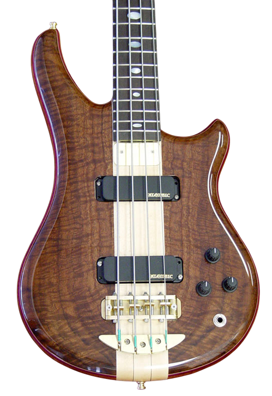 Essence bass in Flame Walnut