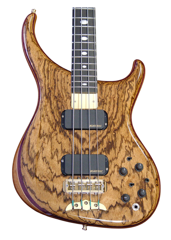 Orion bass in Flatsawn Zebrawood
