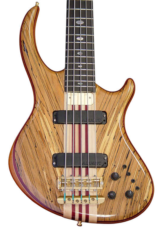 Rogue bass in Spalted Beech