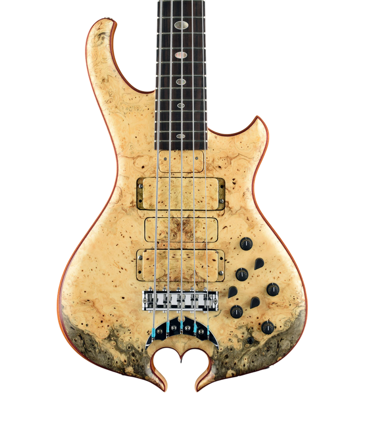 Series II bass in Light Buckeye Burl