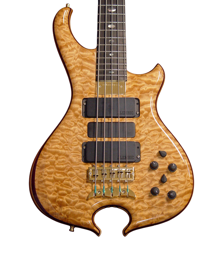 Series II bass in Chocolate Quilted Maple