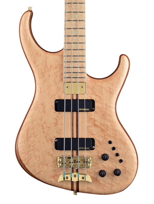 Europa bass in Bird's-eye Maple