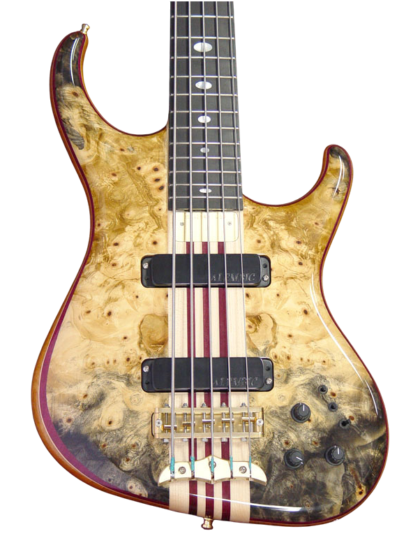 Europa bass in Buckeye Burl