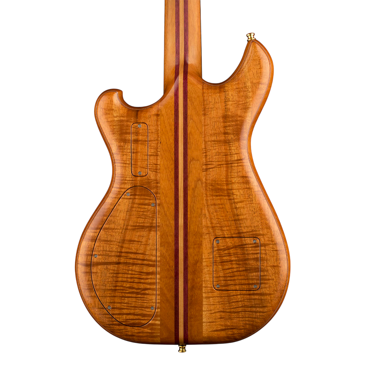 Further guitar with Flame Koa back and wooden covers