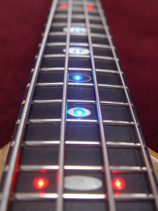Front Laser LEDs in blue with red
