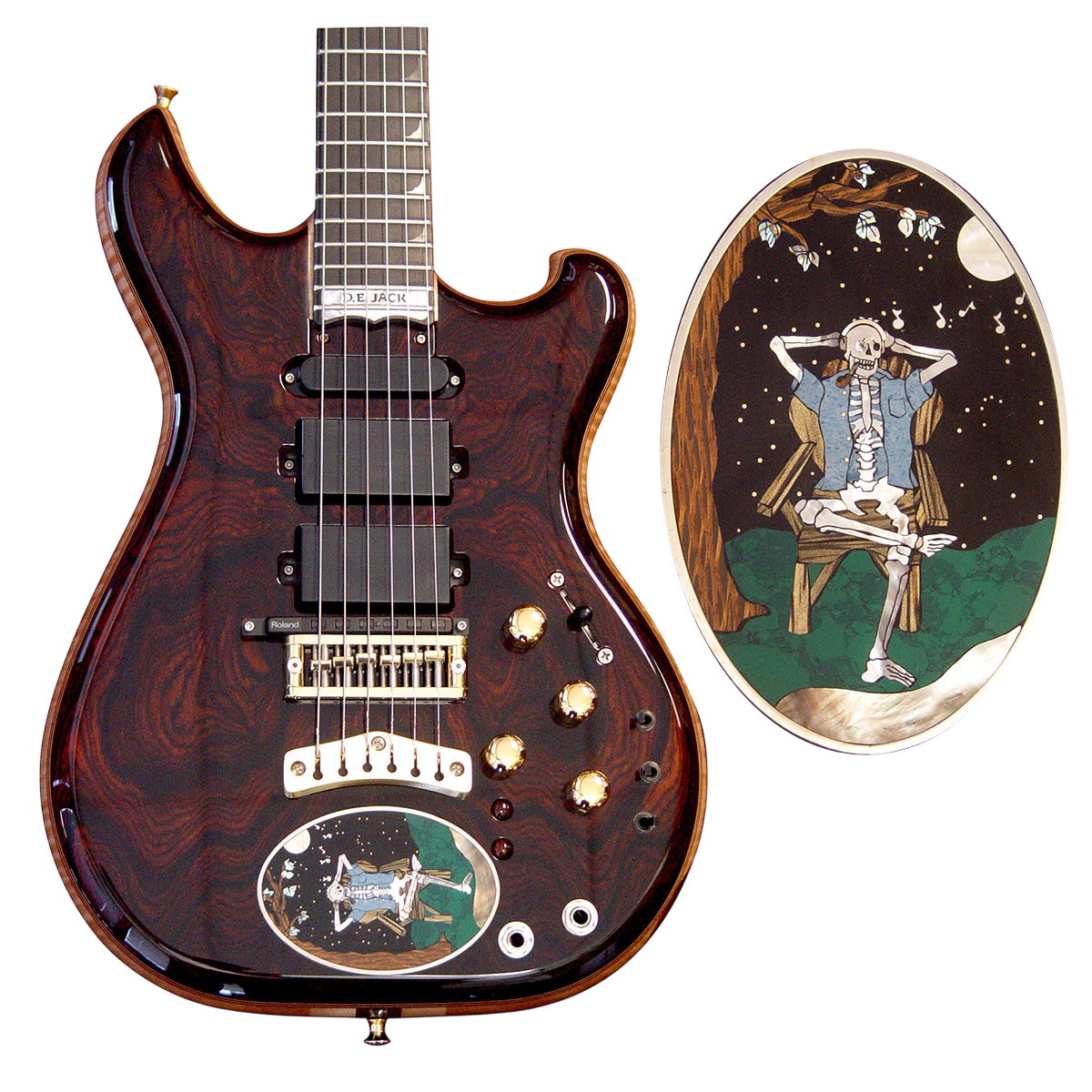 Cocobolo Further with Diamond Eye Jack medallion inlay