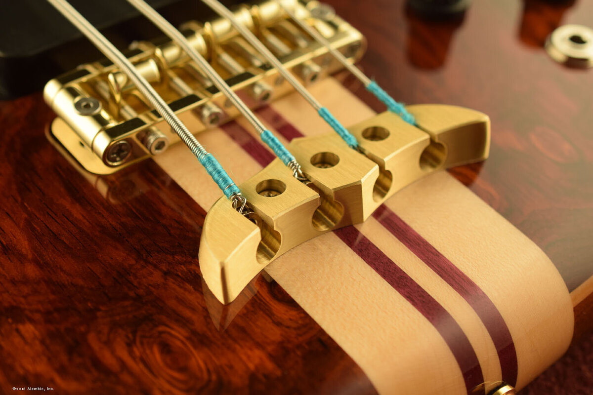 Brass Bird 4-string tailpiece